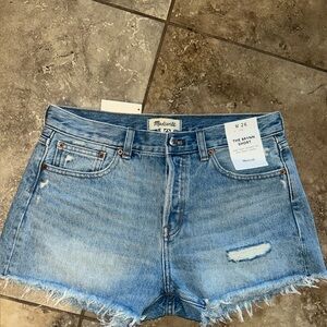 Madewell Light Blue Jean Shorts